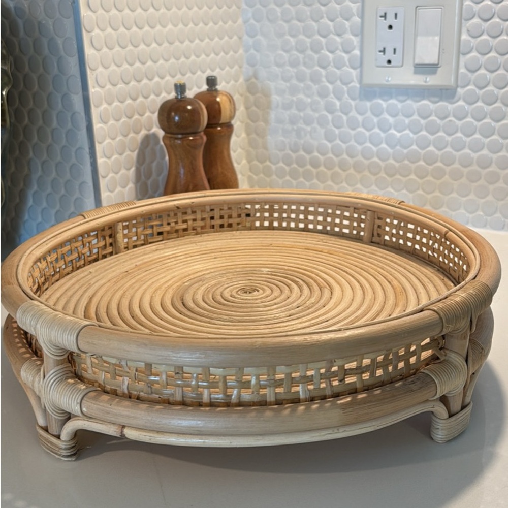 H&M Natural Rattan Tray